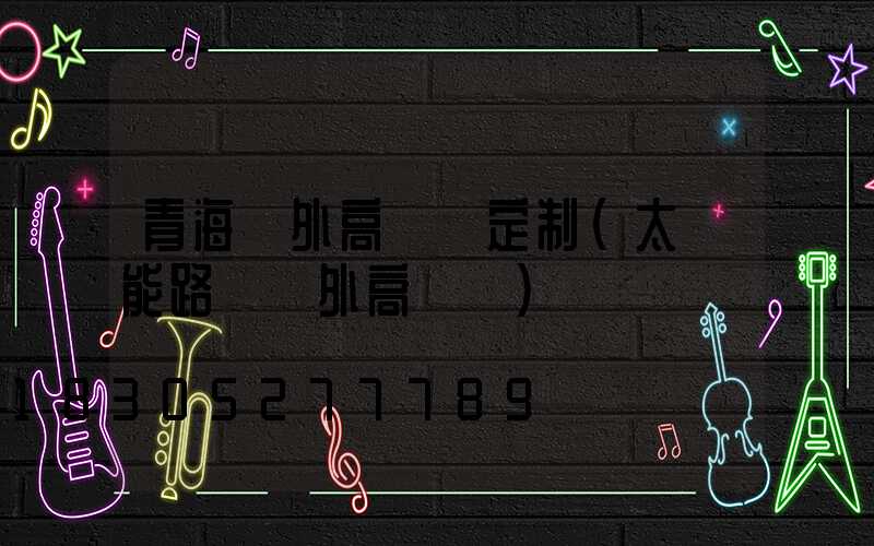 青海戶外高桿燈定制(太陽能路燈戶外高桿燈)