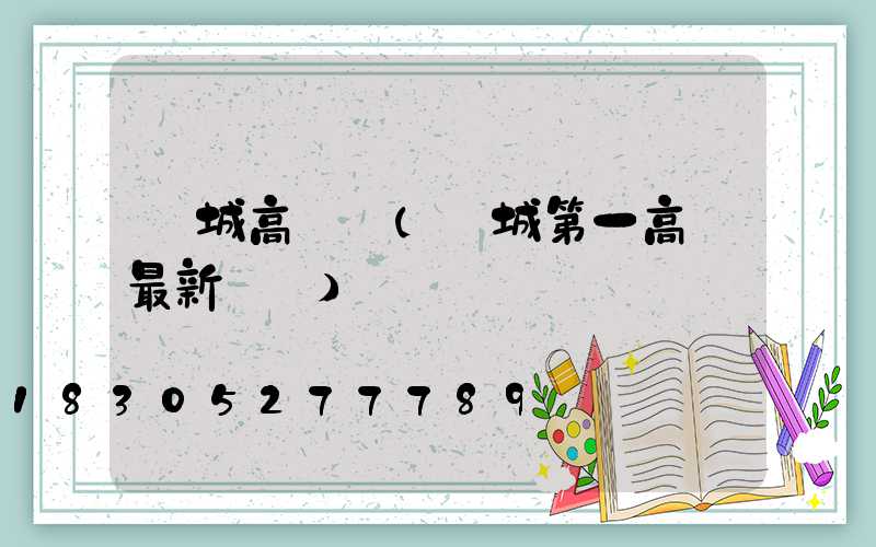 項城高桿燈(項城第一高樓最新設計)