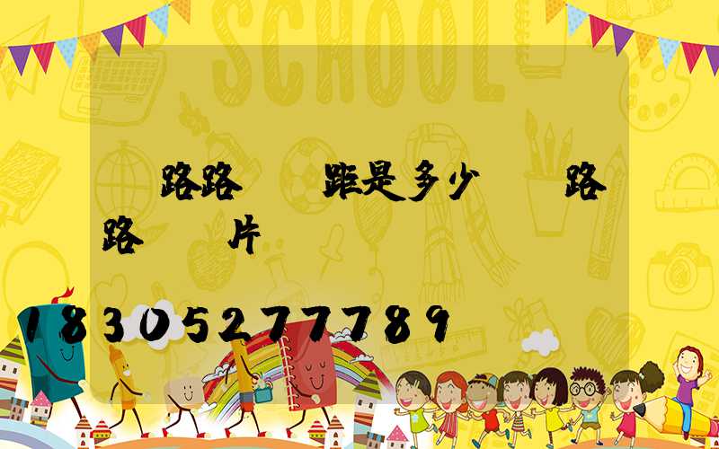 馬路路燈間距是多少(馬路路燈圖片)