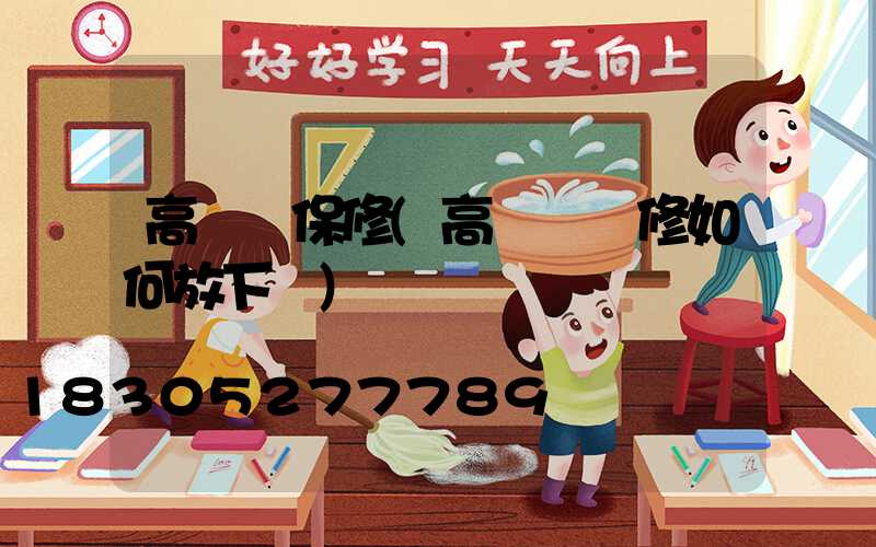 高桿燈保修(高桿燈維修如何放下來)