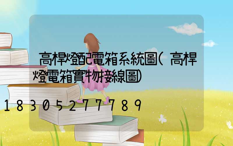 高桿燈配電箱系統圖(高桿燈電箱實物接線圖)