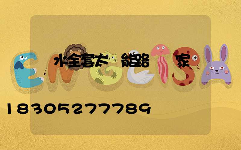 麗水全套太陽能路燈廠家