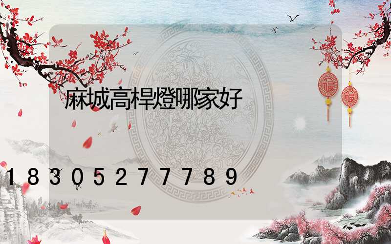 麻城高桿燈哪家好