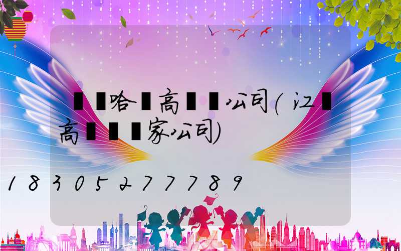 齊齊哈爾高桿燈公司(江蘇高桿燈廠家公司)