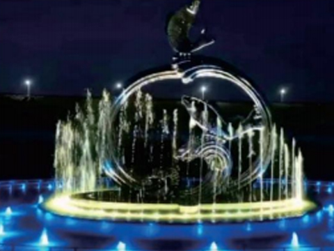 鎮江句容 雕塑+噴泉《魚水情深》